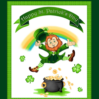 st. Patricks day quilting fabric