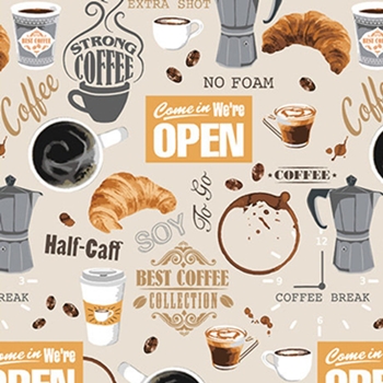 coffee fabric