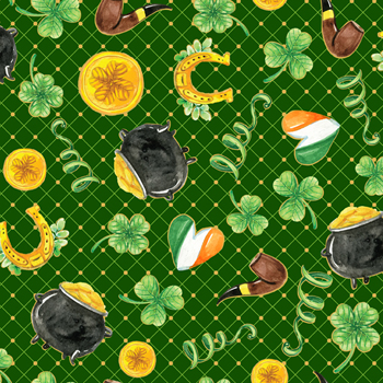 st. Patricks day quilting fabric