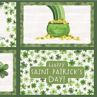 st. Patricks day quilting fabric