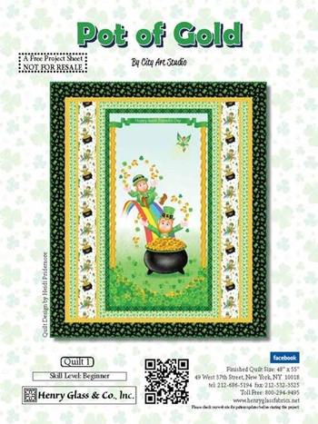 st. patrick's day quilting fabric